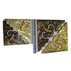 Ốp đồng cá chép loại 17 cm và 23cm - Nẹp góc họa tiết cá chép đồng - góc đồng cửa nhôm