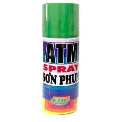 Sơn Xịt ATM Spray Màu Xanh Lá Cây 400ML - Sơn Nhanh Khô Cho Đồ Gỗ và Kim Loại, Độ Bám Dính Tốt, Chất Lượng Cao