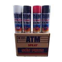 Sơn Xịt Màu Trắng ATM Spray A200 - Sơn Trang Trí Đồ Gia Dụng, Bề Mặt Gỗ và Kim Loại, Chất Lượng Cao, Mau Khô, Bền Màu 400ML