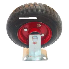 Bánh Xe Đẩy Hàng Cố Định Chịu Tải 300kg-500kg, Phi 200mm, Cao 25cm - Xe Nước Mía Chất Lượng Cao