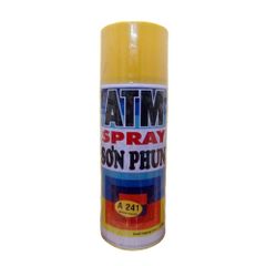 Sơn Xịt Màu Vàng ATM A241 - Sơn Khô Nhanh Độ Bền Cao, Dùng Cho Nội Thất Và Thiết Bị Điện - Giải Pháp Trang Trí Tối Ưu