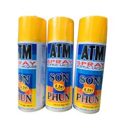 Sơn Xịt Màu Vàng ATM A241 - Sơn Khô Nhanh Độ Bền Cao, Dùng Cho Nội Thất Và Thiết Bị Điện - Giải Pháp Trang Trí Tối Ưu
