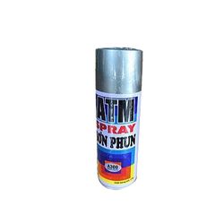 Sơn Xịt Bạc ATM A300 - Hỗn Hợp Nhựa NC & Acrylie Lacquer, Sơn Nhanh Khô, Bóng Cao, Bảo Vệ Nội Thất, Thiết Bị Điện & Nhựa