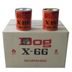 Keo con chó X66 dán giày da, dán gỗ, keo dán đa năng 100ml, 200ml, 600ml
