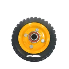 Bánh xe cao su đặc 155x47mm loại có đế xoay và có đế cố định (bán lẻ 1 cái)