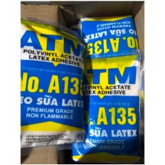 Keo Sữa Latex ATM A-135 - Thùng 10 Bịch 1KG Dán Giấy Tường, Thùng Giấy, Gỗ Ép, Thảm Nhựa Chất Lượng Cao
