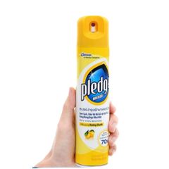 Xịt Đánh Bóng Gỗ Pledge Hương Chanh 330ML - Chai Xịt Làm Sạch và Bảo Vệ Đồ Gỗ Cao Cấp, An Toàn cho Mặt Bằng Gỗ, Da, Sơn Mài