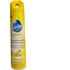 Xịt Đánh Bóng Gỗ Pledge Hương Chanh 330ML - Chai Xịt Làm Sạch và Bảo Vệ Đồ Gỗ Cao Cấp, An Toàn cho Mặt Bằng Gỗ, Da, Sơn Mài