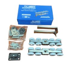 [1 Hộp] Bánh xe treo cửa lùa bi 4 BÁNH chịu lực 25kg chính hãng (Bánh xe treo 4 bánh máng nhỏ dành cho cửa lùa nhôm) hiệ