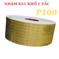 NHÁM CUỘN K51 KHỔ 10CM (1 TẤC)- LOẠI TỐT, 1 CUỘN 50ya =45M