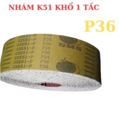 NHÁM CUỘN K51 KHỔ 10CM (1 TẤC)- LOẠI TỐT, 1 CUỘN 50ya =45M