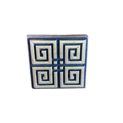Núm Tủ Bằng Đồng Lớn Vuông Triện Vàng Đen - Tủ Bếp, Tủ Quần Áo, Phụ Kiện Đồ Gia Dụng Đẳng Cấp