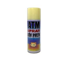Sơn Xịt ATM A243 Màu Be Chính Hãng - Sơn Mau Khô Độ Bám Dính Cao Cho Bề Mặt Gỗ Kim Loại, Dụng Cụ Tiện Ích 400ML
