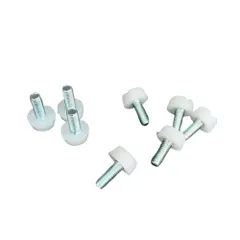 Bịch 100c Chân tăng chỉnh 1 vạch màu trắng, nhiều kích thước 6x20mm, đế 15x7mm, giá rẻ, bán chạy