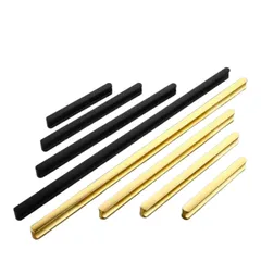 Tay nắm B1025 màu đen cửa tủ ngăn kéo tay nắm tủ bếp hợp kim nhôm hình chữ I màu đen chất lượng cao