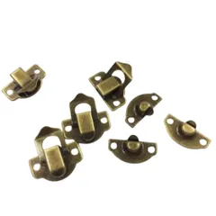 Bịch 10 Khóa móc gài then cửa bàn cờ cổ - Khóa hộp gỗ mini - Hàng có sẵn, giá rẻ
