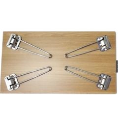 Bộ 4 Chân Bàn Xếp Gọn Xi Trắng 28cm - Dễ Dàng Lắp Ráp, Chắc Chắn Cho Bàn Học, Bàn Ăn, Bàn Vi Tính