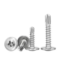 Vít tự khoan đầu dù, đầu bằng inox 410 [ BÁN LẺ]