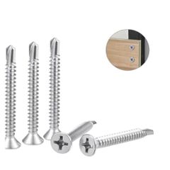 Vít tự khoan đầu dù, đầu bằng inox 410 [ BÁN LẺ]