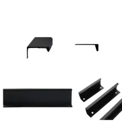 Tay nắm tủ D09 màu đen 96mm 128mm 160mm 192mm 256mm 320mm 6T 8T 1M