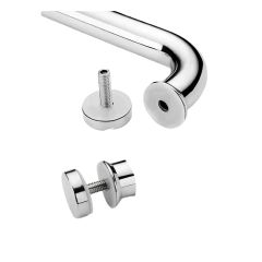 [P19.185.385] Tay Nắm Cửa Kính Phòng Tắm Đứng CABIN Ống phi 19, tim lỗ 185x385 (inox/ đen/ vàng)