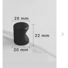 Tay Nắm Tròn Mã 8013 (CÓ KÈM ỐC) Tay Nắm Ngăn Kéo Tủ Hình Tròn Bằng Hợp Kim Nhôm Màu Vàng Đen