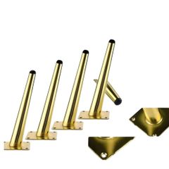 Chân Côn Sắt Ghế Sofa,10cm,15cm,20cm,25cm Vàng Gold, Thép Cao Cấp – Loại Nghiêng – Nhiều Kích Thước