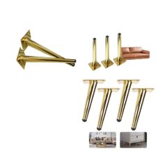 Chân Côn Sắt Ghế Sofa,10cm,15cm,20cm,25cm Vàng Gold, Thép Cao Cấp – Loại Nghiêng – Nhiều Kích Thước