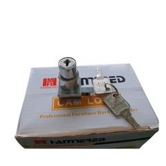 Khóa Nhấn Cửa Lùa Một Chiều Hammered cho Tủ Kiếng - Thiết Kế Đơn Giản, Bền Bỉ với 2 Chìa Khóa Sản Phẩm Tiện Ích
