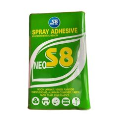 Keo phun dán gỗ S8, Keo phun dán gỗ nội thất gỗ công nghiệp MDF Hộp 3,3kg