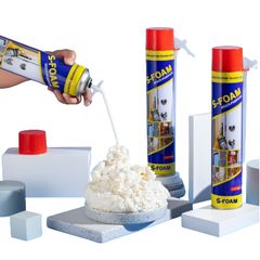 Keo Bọt Nở S-Foam 750ML - Chống Nước, Cách Nhiệt, Bịt Kín Khe Nứt và Lỗ Hở, Dụng Cụ Sửa Chữa Chuyên Dụng