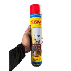 Keo Bọt Nở S-Foam 750ML - Chống Nước, Cách Nhiệt, Bịt Kín Khe Nứt và Lỗ Hở, Dụng Cụ Sửa Chữa Chuyên Dụng