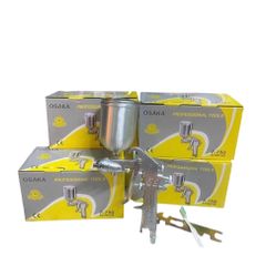 Súng Phun Sơn Osaka F75 - Dụng Cụ Phun Sơn Khí Nén 400cc, Lỗ Phun 1.5mm, Tốt Cho Phun Cửa Sắt, Hàng Rào, Chi Tiết Nhỏ
