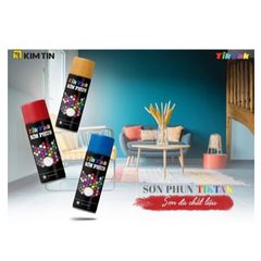 1 Thùng Sơn xịt sơn phun TIKTAK đủ màu hàng cao cấp - chai 400ml (12 chai / thùng)