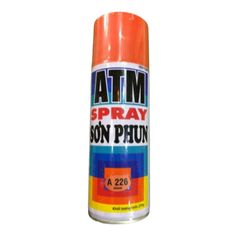 Sơn Xịt ATM A226 Màu Cam - Sơn Trang Trí Bề Mặt Gỗ và Kim Loại, Chất Lượng Cao, Mau Khô, Dễ Dùng 400ML