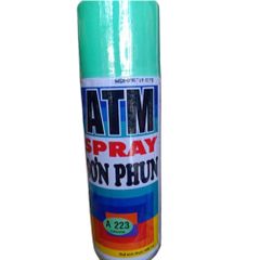 Sơn Xịt ATM A223 Xanh Ngọc - Sơn Mau Khô Để Trang Trí Đồ Gia Dụng, Kim Loại, Gỗ - Bình Xịt 400ML Chịu Thời Tiết Nhiệt Đới