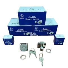 Khóa Vuông SLOCK 138.022 Chìa Tròn - Khóa Tủ Chắc Chắn, Dễ Dàng Lắp Đặt Cho Tủ Gỗ, Tủ Hộc Kéo, Tủ Văn Phòng