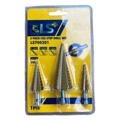 Bộ 3 Mũi Khoan Đa Năng Thép HSS 4241 Phủ Titanium 4-32mm - Mũi Khoan Bước Chuôi Lục Giác Chính Hãng