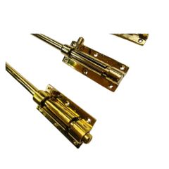 Chốt đồng cửa gỗ, sắt, Chốt cổng bằng đồng, chốt cửa đuôi chuột 25 - 30 - 40cm phi 14-16-20