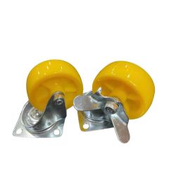 Bánh xe vàng không khoá - có khóa 3cm, 4cm, 5cm, 6cm, 8cm, 10cm