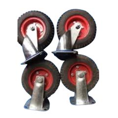 Bộ 4 Bánh Xe Đẩy Hàng 20cm - 2 Bánh Xoay & 2 Bánh Cố Định, Chịu Lực 500kg, Thay Thế Hoàn Hảo Cho Xe Đẩy Dụng Cụ Tiện Ích