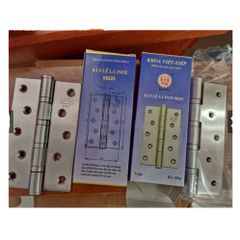 Bản Lề Lá Inox Việt Tiệp Chính Hãng 08225 - Bộ 2 Cái Cho Cửa Gỗ, Nhôm, Sắt - Chất Liệu Inox 304 Độ Bền Cao