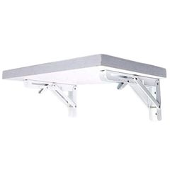 Giá đỡ gập thông minh- Ke đỡ gập chịu lực 60kg - Bộ 2 cái chiều dài 20-25-30-35-40cm thép sơn trắng