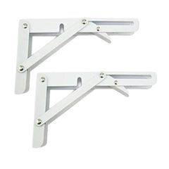 Giá đỡ gập thông minh- Ke đỡ gập chịu lực 60kg - Bộ 2 cái chiều dài 20-25-30-35-40cm thép sơn trắng