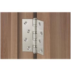 Bản Lề Cửa Vickini 43101.133 SSS - Bộ 2 cái in inox SUS 201 cho cửa kim loại, gỗ, nhựa - Tải trọng 60kg, bảo hành 12 tháng