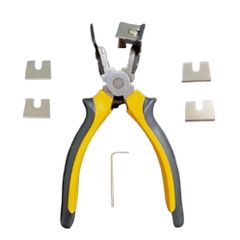 Kềm Bấm Gioăng Cao Su Cửa Nhôm - Dụng Cụ Bấm Gioăng 90 Độ Chính Xác với 4 Lưỡi Thay Thế - Hàng Chất Lượng Cao