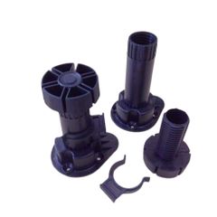 Chân nhựa tủ bếp lắp ráp tăng chỉnh chiều cao 95 - 125 mm dễ dàng - Chân nhựa tủ bếp 10cm có tăng chỉnh