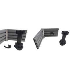 Chân nhựa tủ bếp lắp ráp tăng chỉnh chiều cao 95 - 125 mm dễ dàng - Chân nhựa tủ bếp 10cm có tăng chỉnh