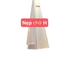 Gioăng Ron 1m1 chắn nước chữ H, chữ Y, chữ A, chữ F - Nẹp nhựa ngăn nước cho phòng tắm kính 10mm