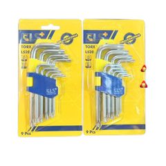 Lục giác LS - Bộ lục giác 9pc bông và bi thép LS+